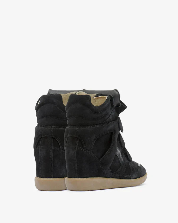 Bekett leather wedge sneakers