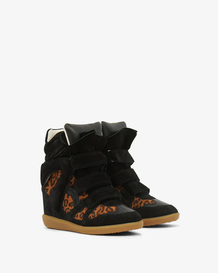 Bekett leather wedge sneakers