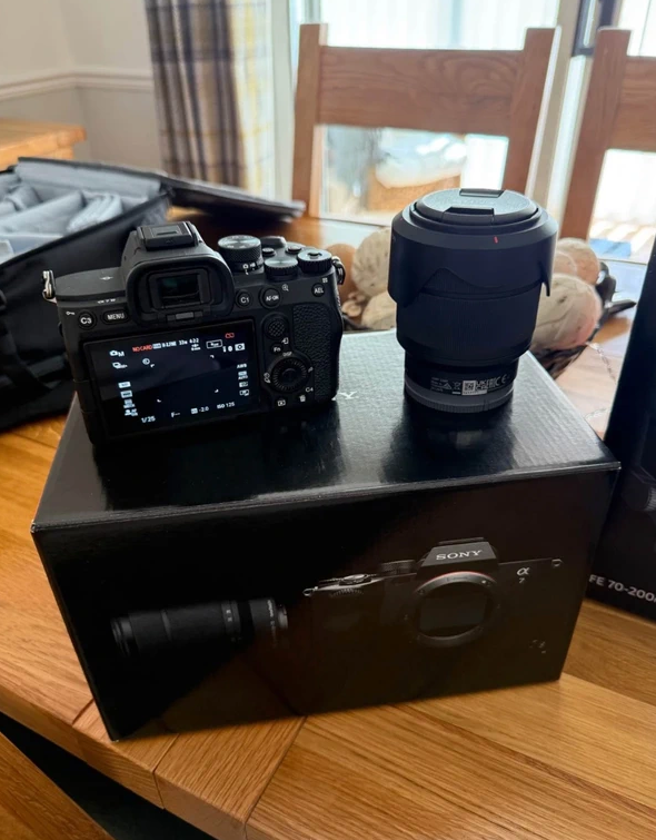 Sony A7iv Camera and 28-70mm Lens with 70-200mm Lens