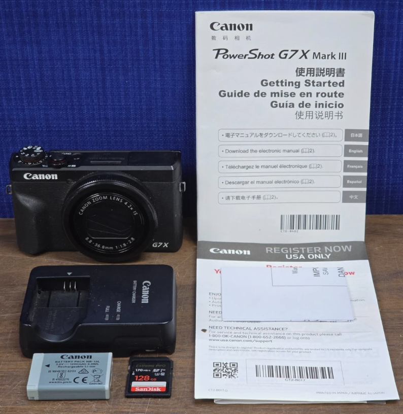 Canon PowerShot G7 X Mark III - 20.1MP Point & Shoot Digital Camera - Black