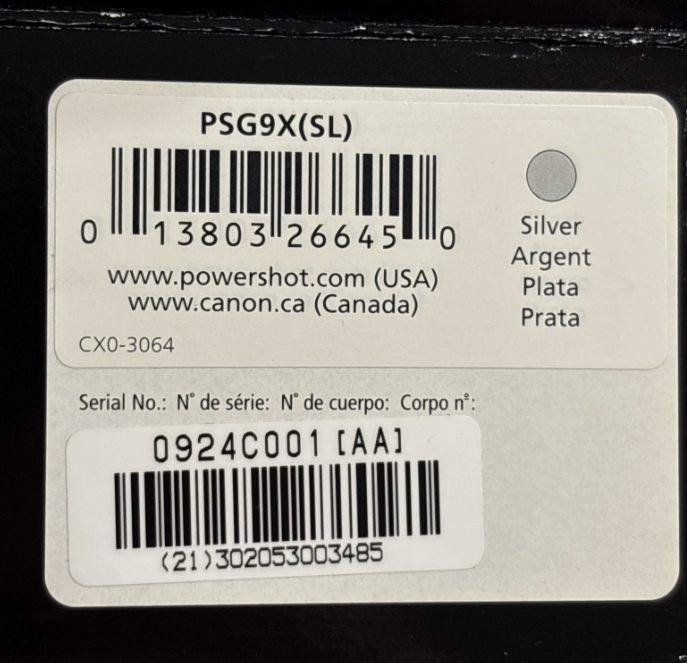Canon PowerShot G9 X Mark II 20.1MP