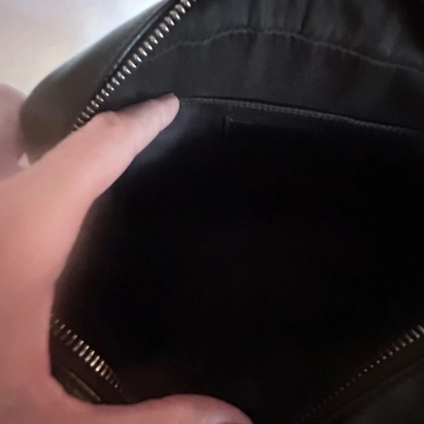 YSL YVES SAINT LAURENT Lou Black on Black Camera Bag w/ Tassle