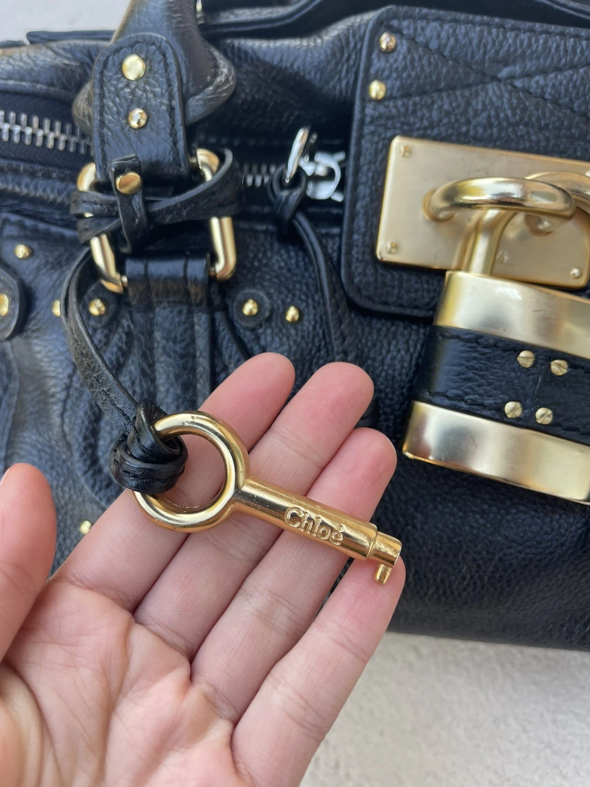 Chloe Hand Bag Paddington Black Black Leather 2885871