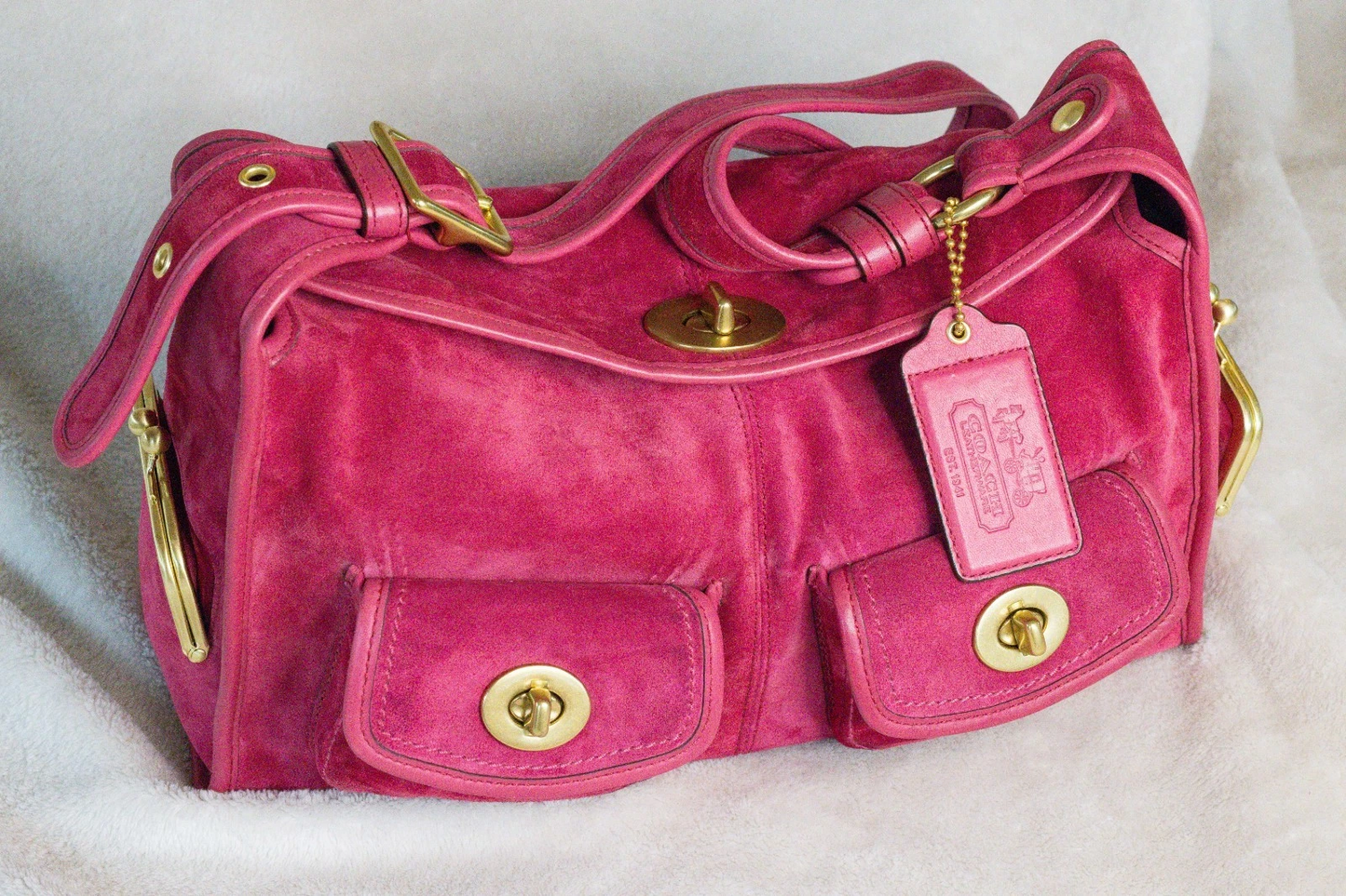 Coach 12797 Raspberry Bleecker Haversack Bag Limited Edition Rare Vintage 2008