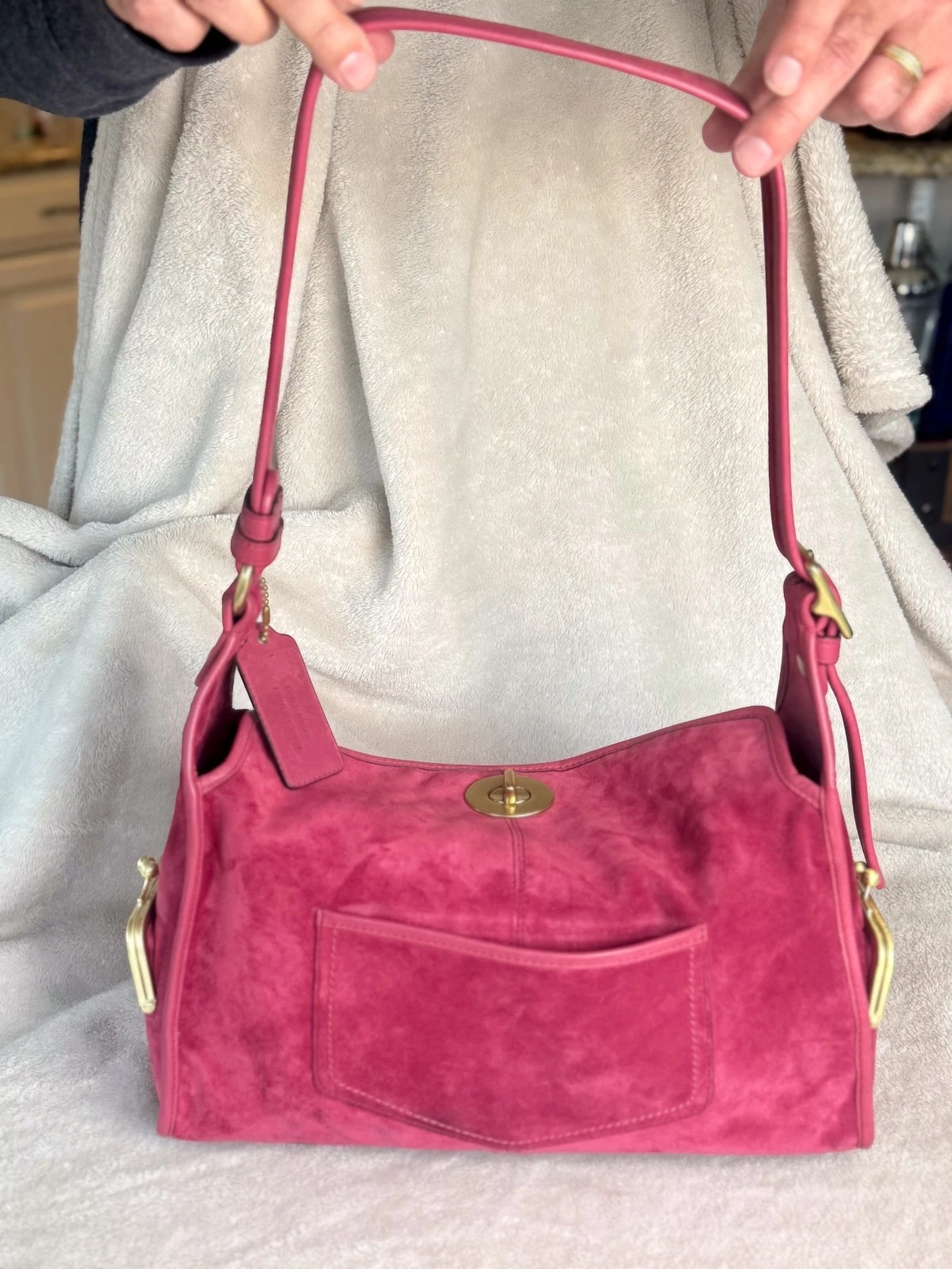Coach 12797 Raspberry Bleecker Haversack Bag Limited Edition Rare Vintage 2008