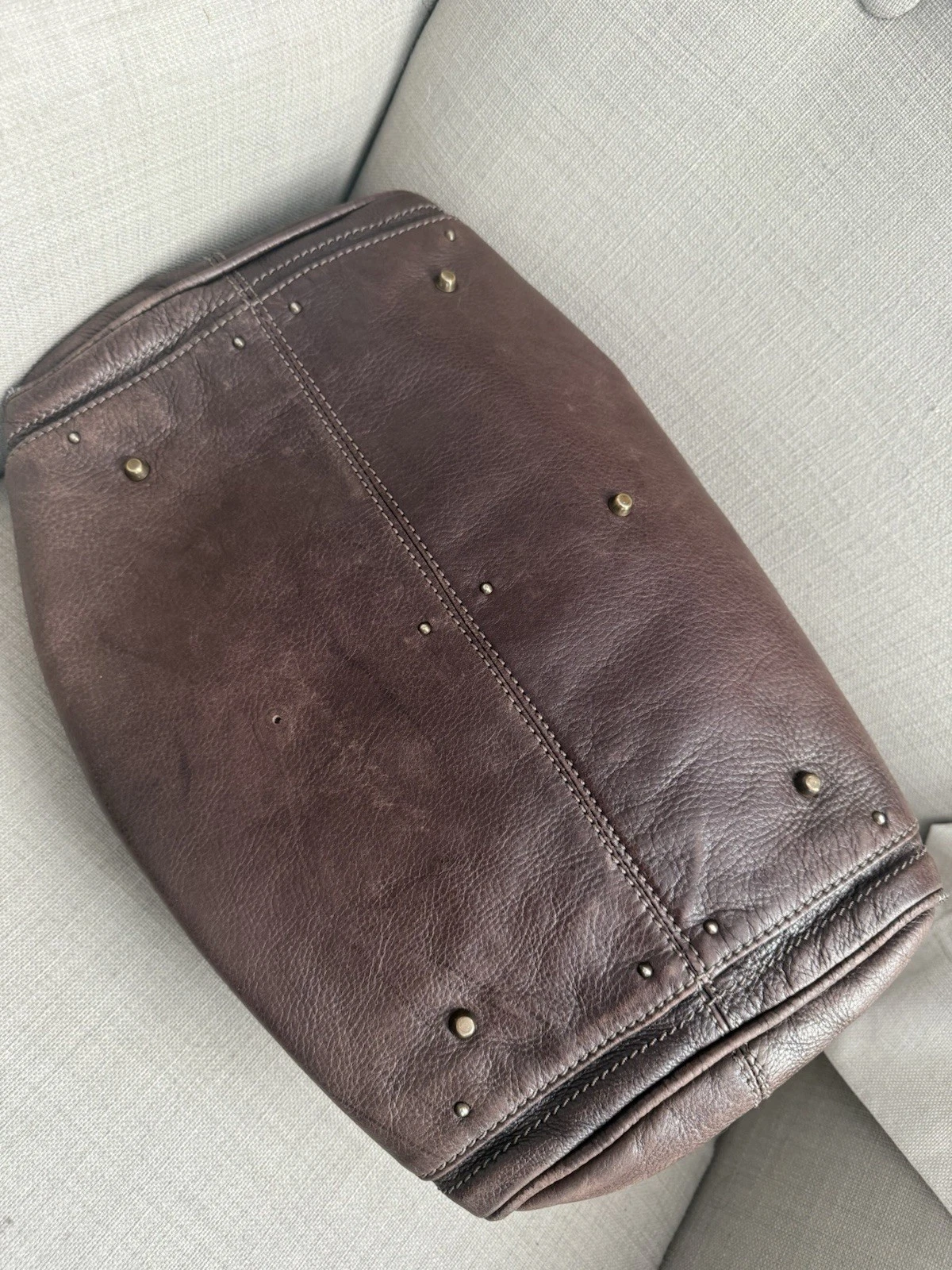 Chloe Paddington Leather Hand Bag Dark Brown Medium Key Vintage