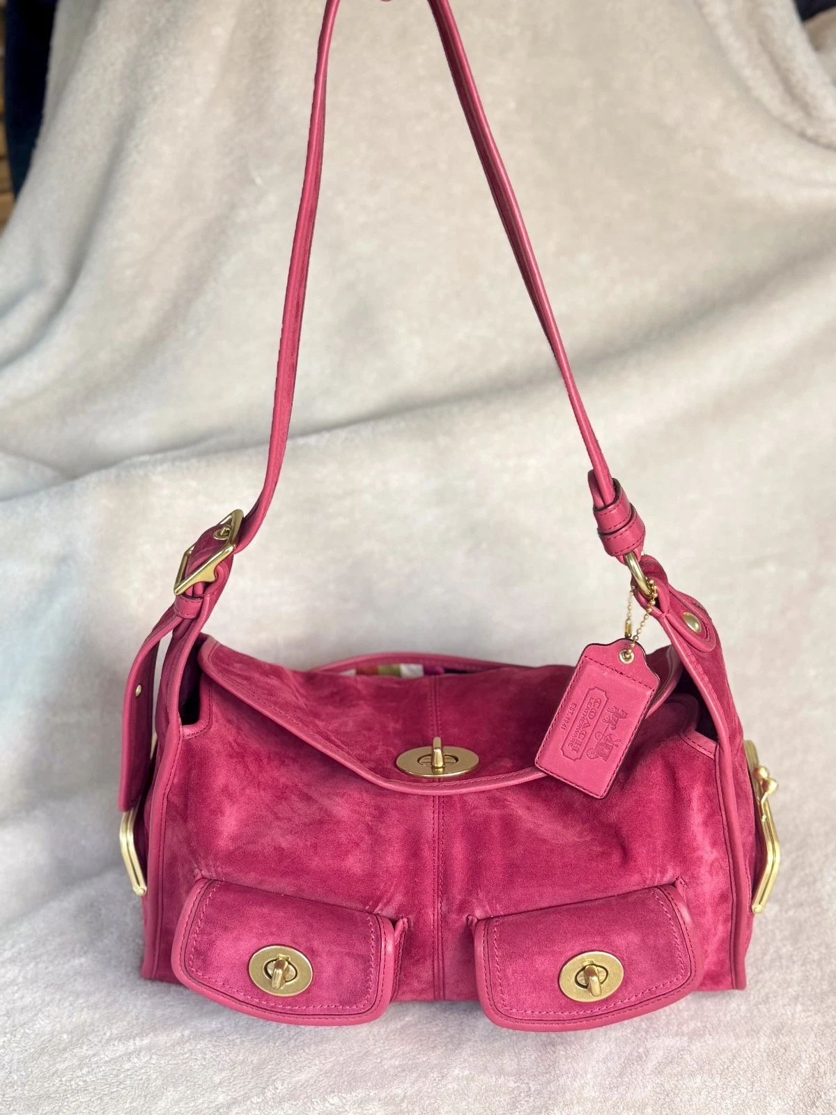 Coach 12797 Raspberry Bleecker Haversack Bag Limited Edition Rare Vintage 2008