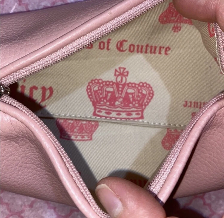 Y2K Juicy Couture Barbie Baby Pink Leather Mini Barrel Bag Tootsie Roll Princess