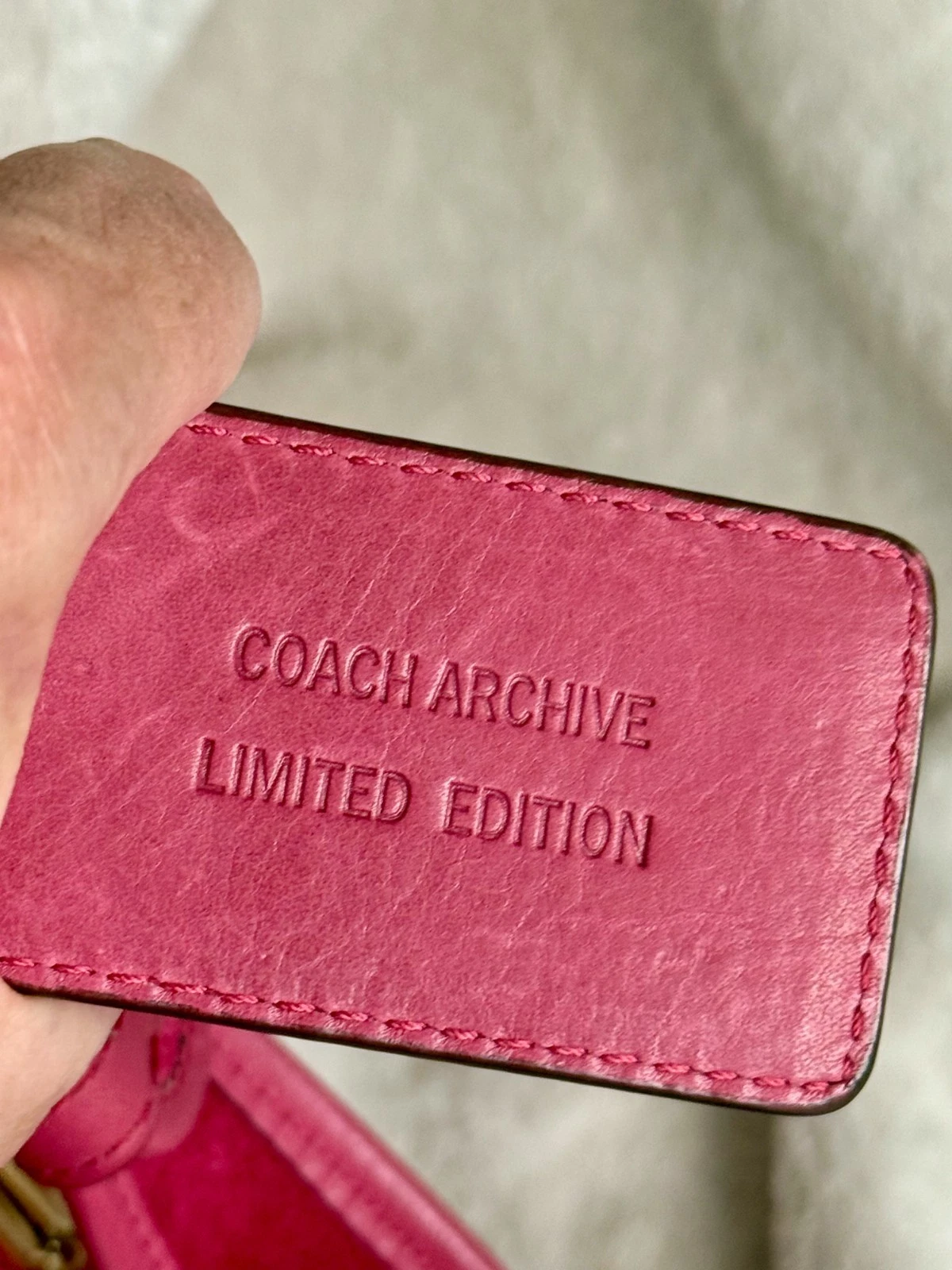 Coach 12797 Raspberry Bleecker Haversack Bag Limited Edition Rare Vintage 2008