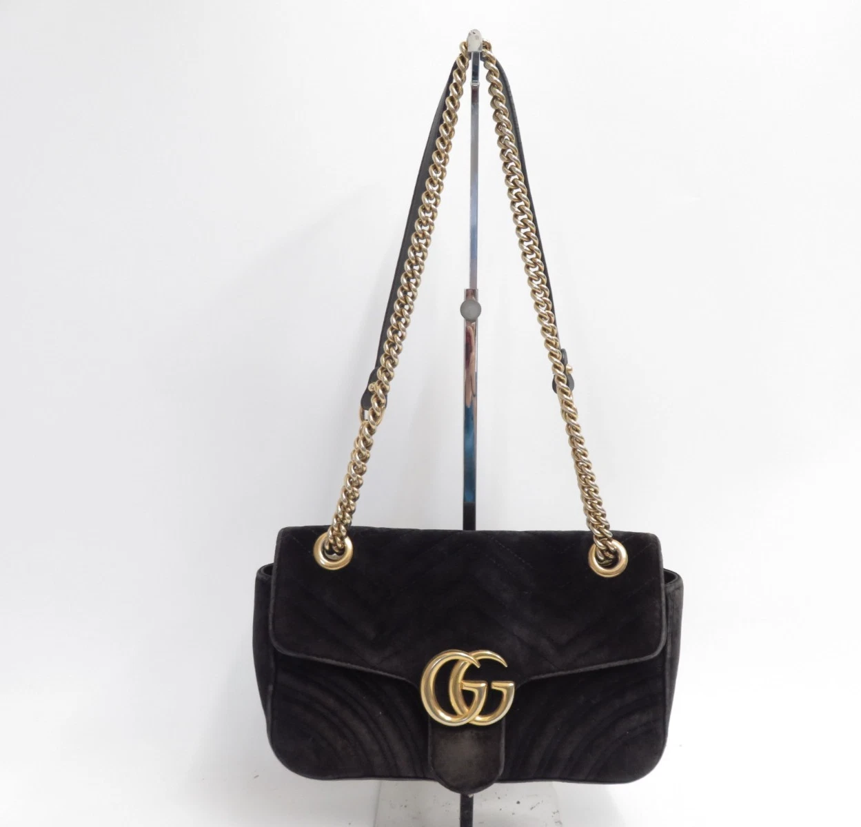 Gucci Vintage GG PVC Leather Sherry Line Mini Boston Bag Authenticity From Japan