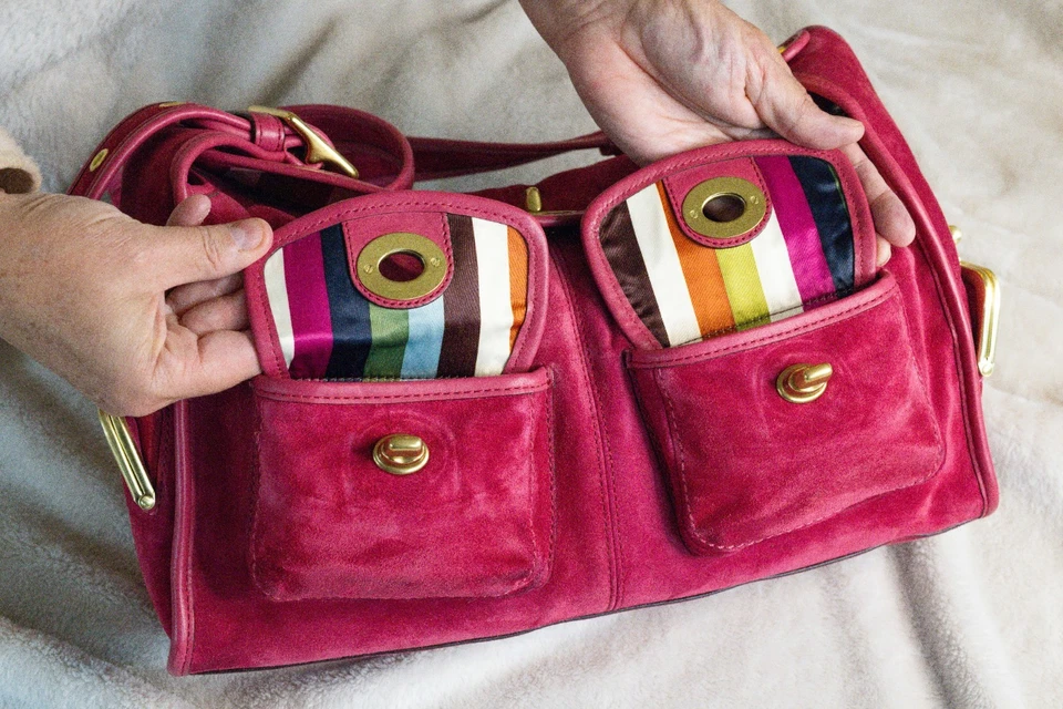 Coach 12797 Raspberry Bleecker Haversack Bag Limited Edition Rare Vintage 2008