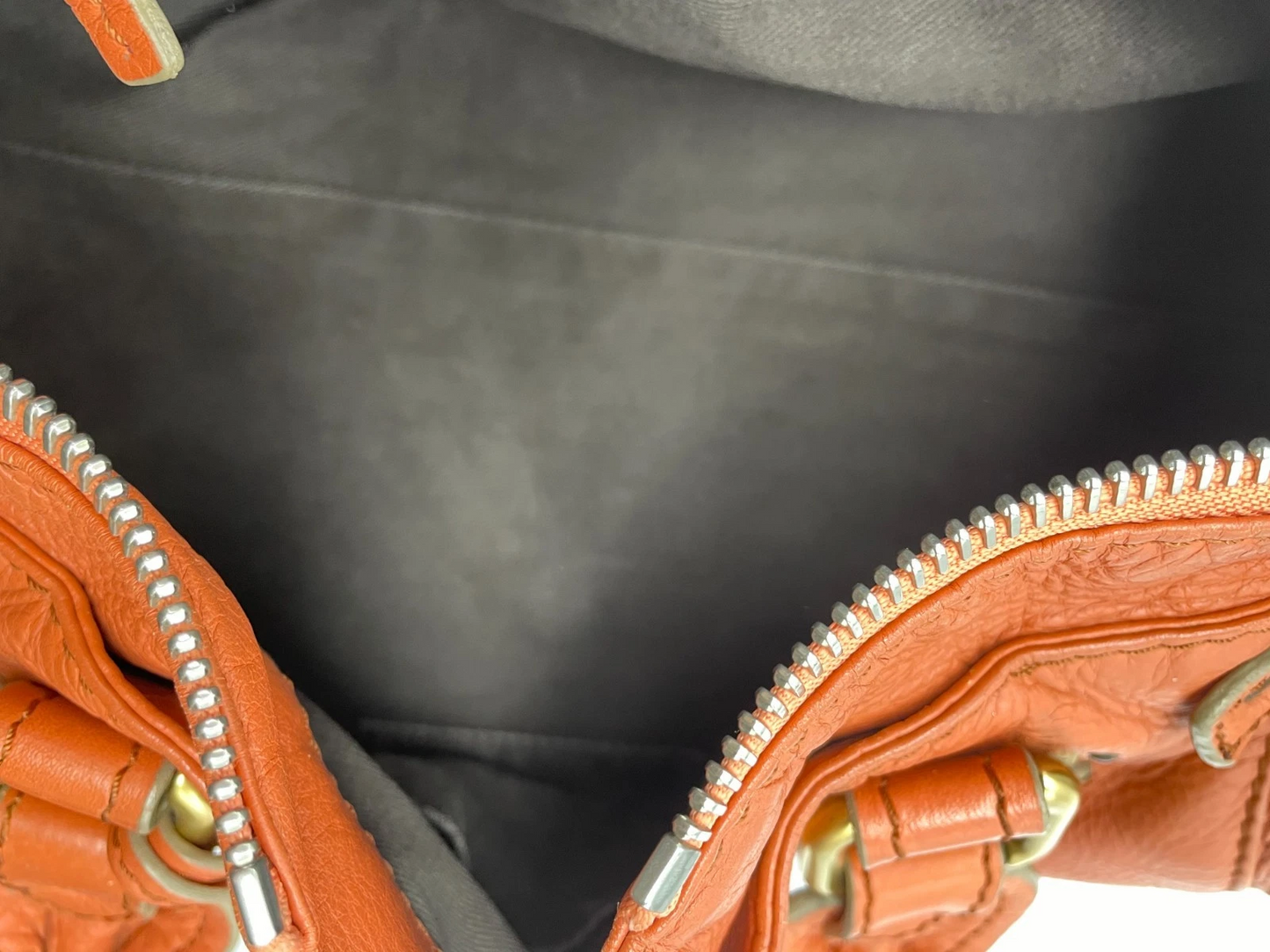 Chloe Paddington Handbag Shoulder Bag Red Orange Padlock Leather Key Auth 1219