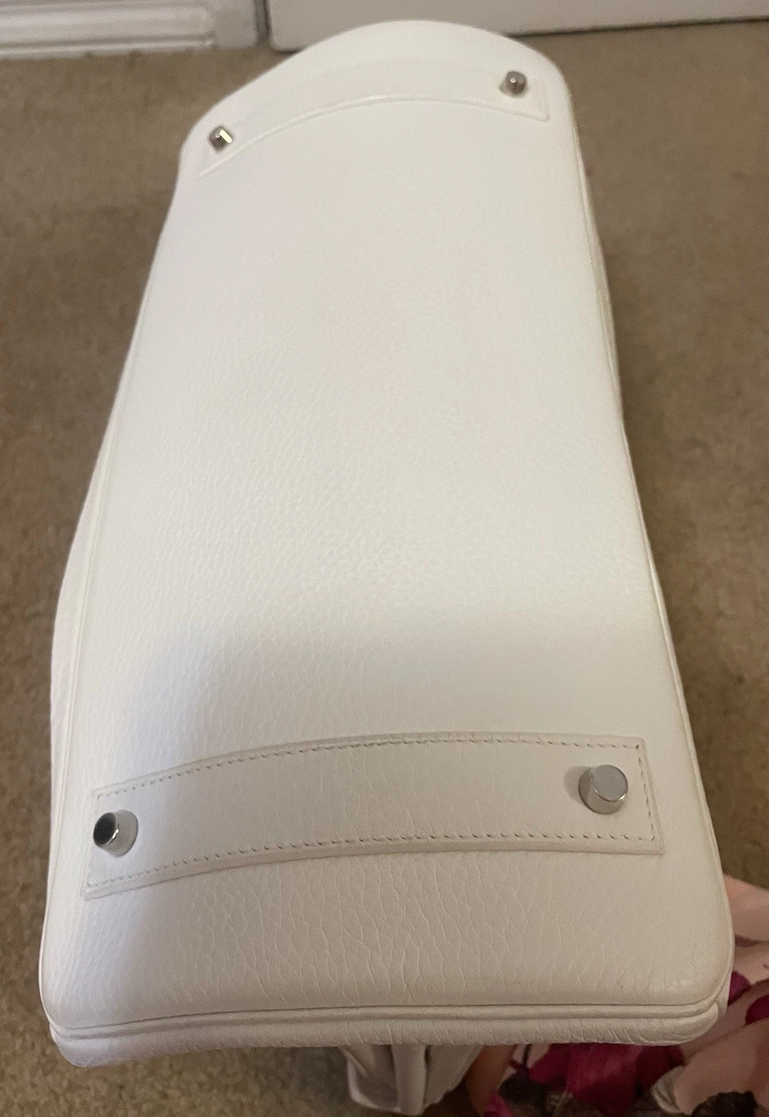 Hermès Birkin Shoulder Bag White Clemence Leather JPG by Jean Paul Gaultier (Rare)