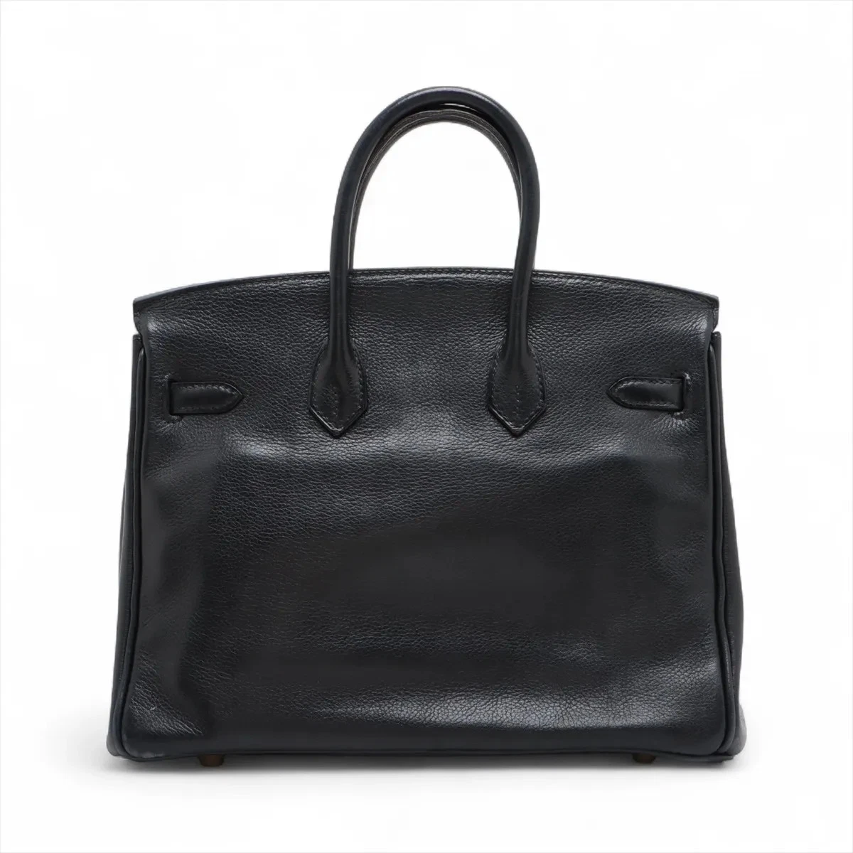 HERMES Birkin 35 Courchevel Handbag Rouge Vif Square B (1998)