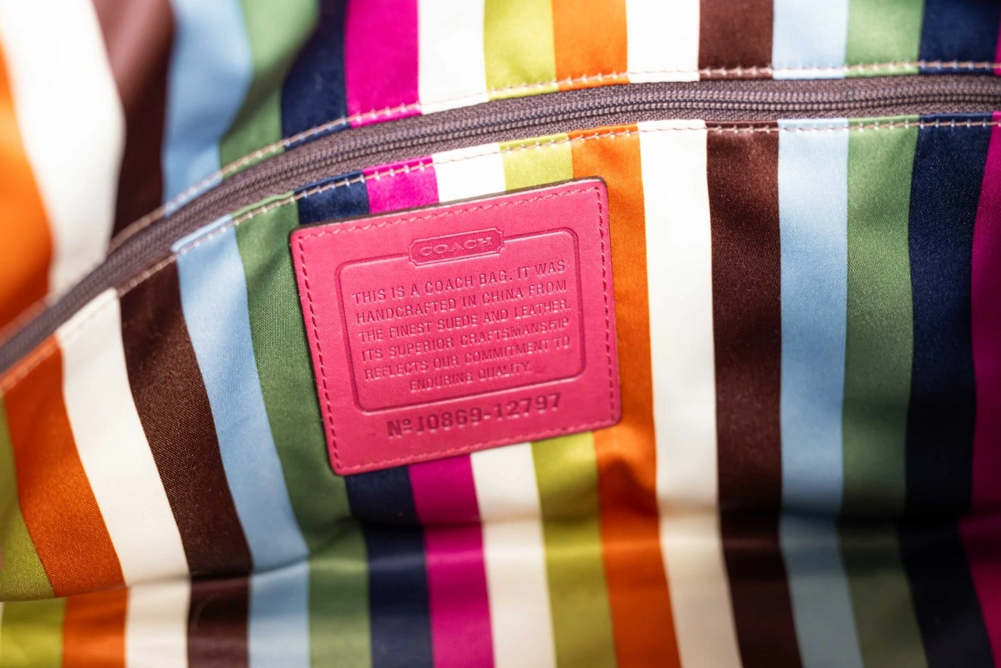 Coach 12797 Raspberry Bleecker Haversack Bag Limited Edition Rare Vintage 2008