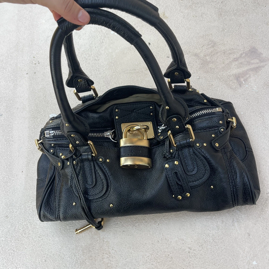 Chloe Hand Bag Paddington Black Black Leather 2885871