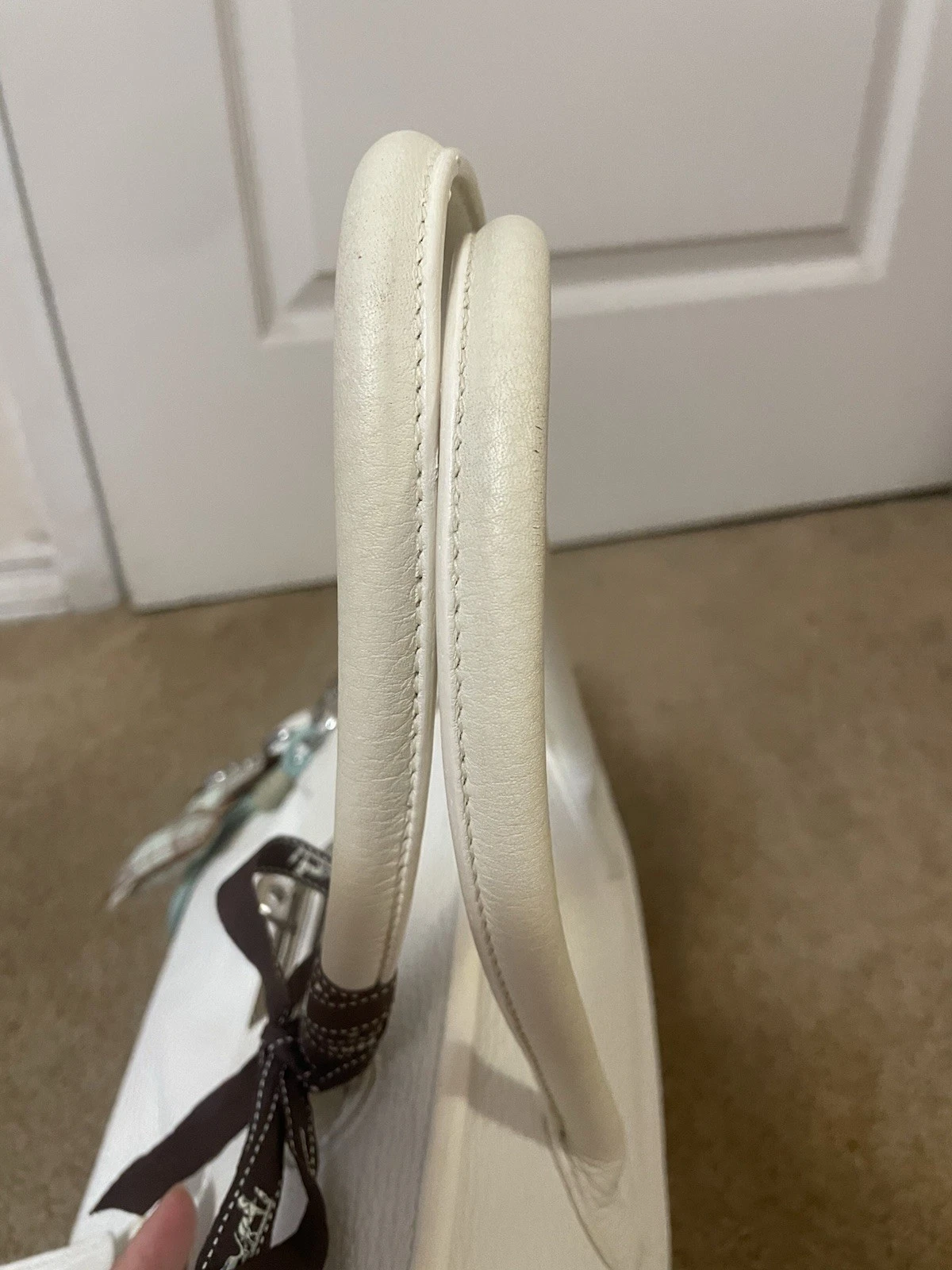 Hermès Birkin Shoulder Bag White Clemence Leather JPG by Jean Paul Gaultier (Rare)