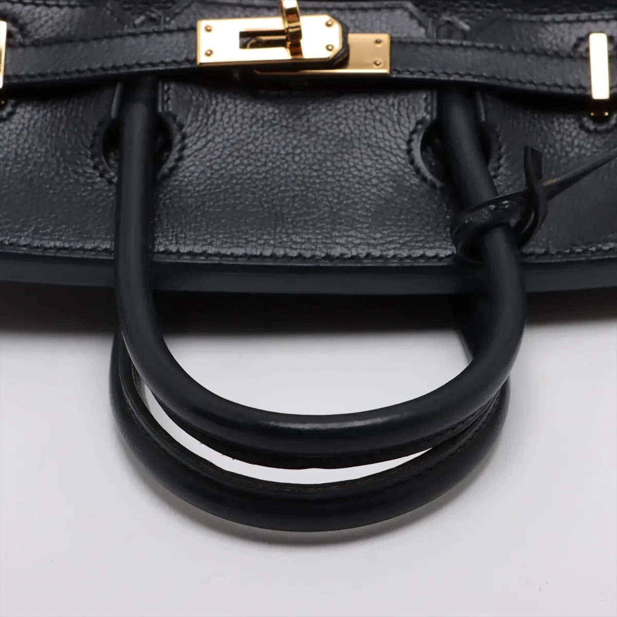 HERMES Birkin 35 Courchevel Handbag Rouge Vif Square B (1998)