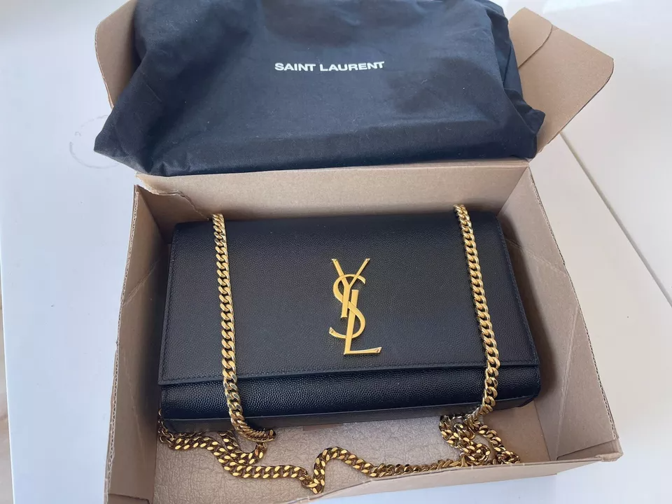 YSL Saint Laurent NERO Medium Crossbody Bag in Grained Leather