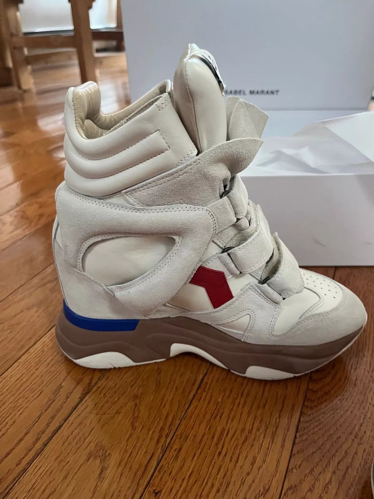 isabel marant sneakers BALSKEE SNEAKERS balskee high-top leather wedge